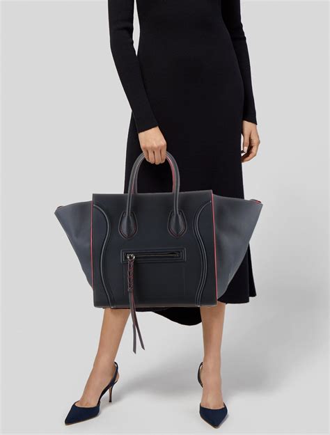 celine luggage phantom medium|Celine nano luggage tote bag.